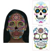 Halloween Fluorescent Halloween Death Tattoo stickers Face stickers, ghostly party face stickers, waterproof tattoo stickers details Picture